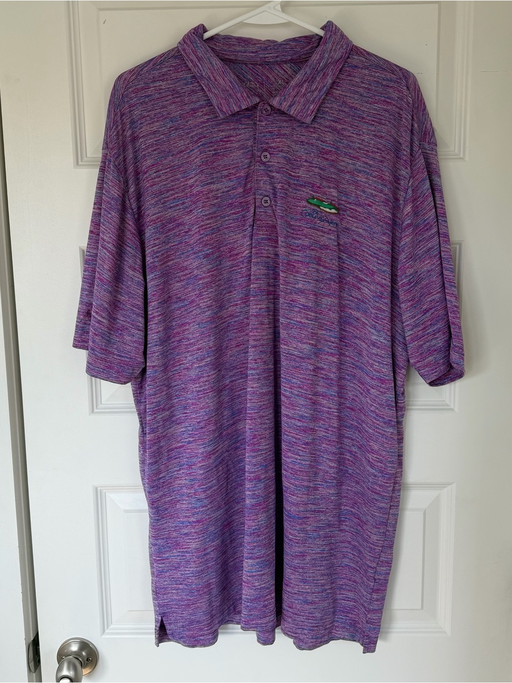 Antigua Purple Heather Polo - Men’s Short Sleeve